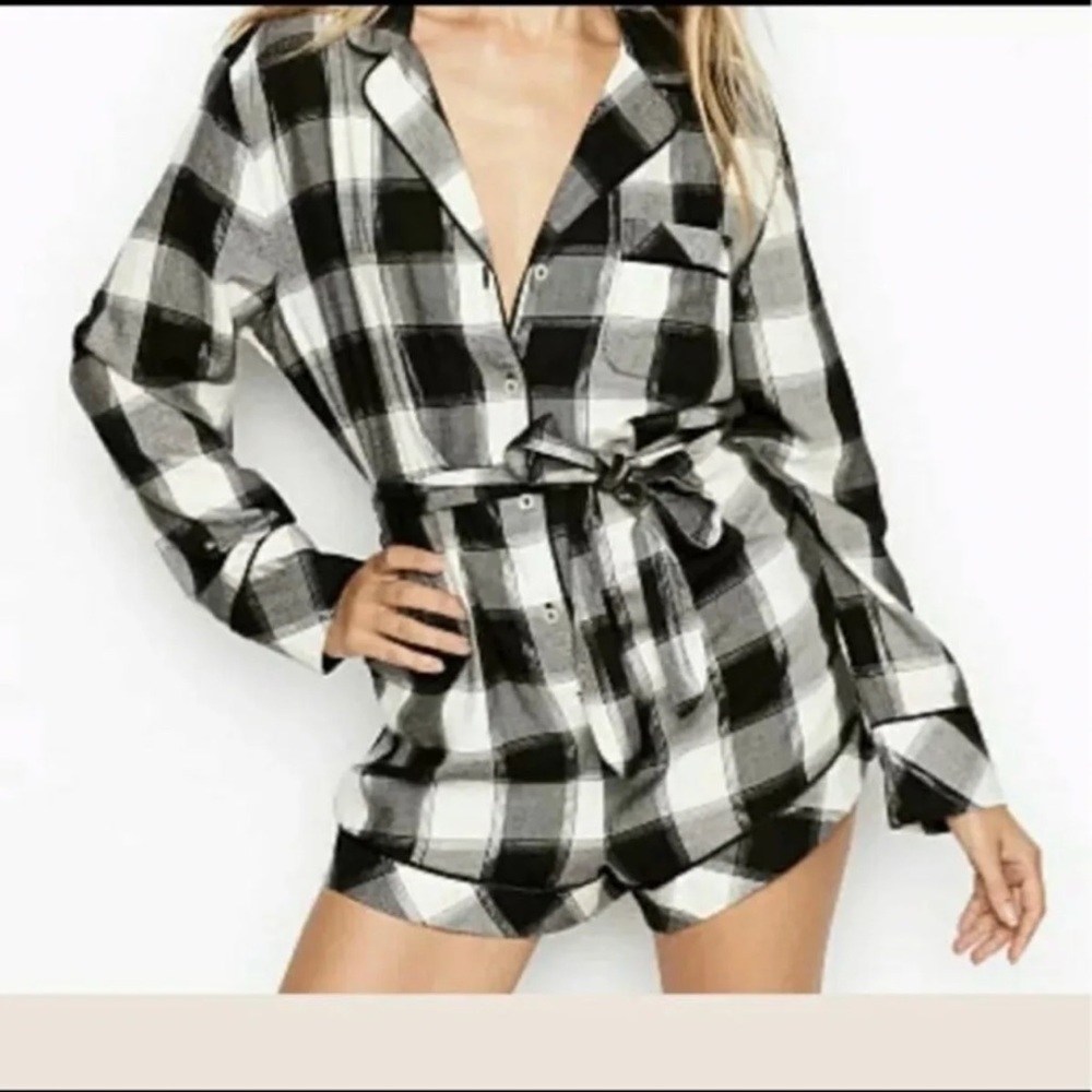 Vs PINK plaid pajamas